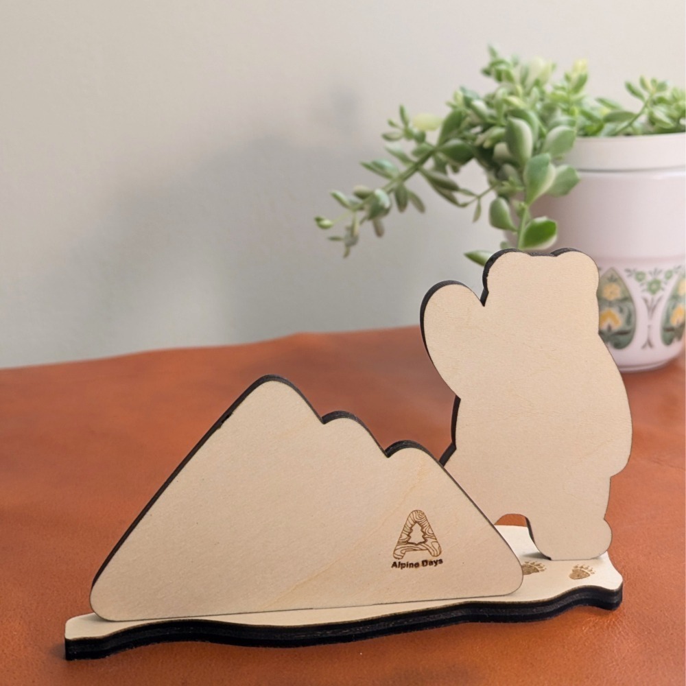 ( Alpine Days原創商品 ) Hello台灣黑熊 名片座 名片架 展示架 相片架-細節圖9