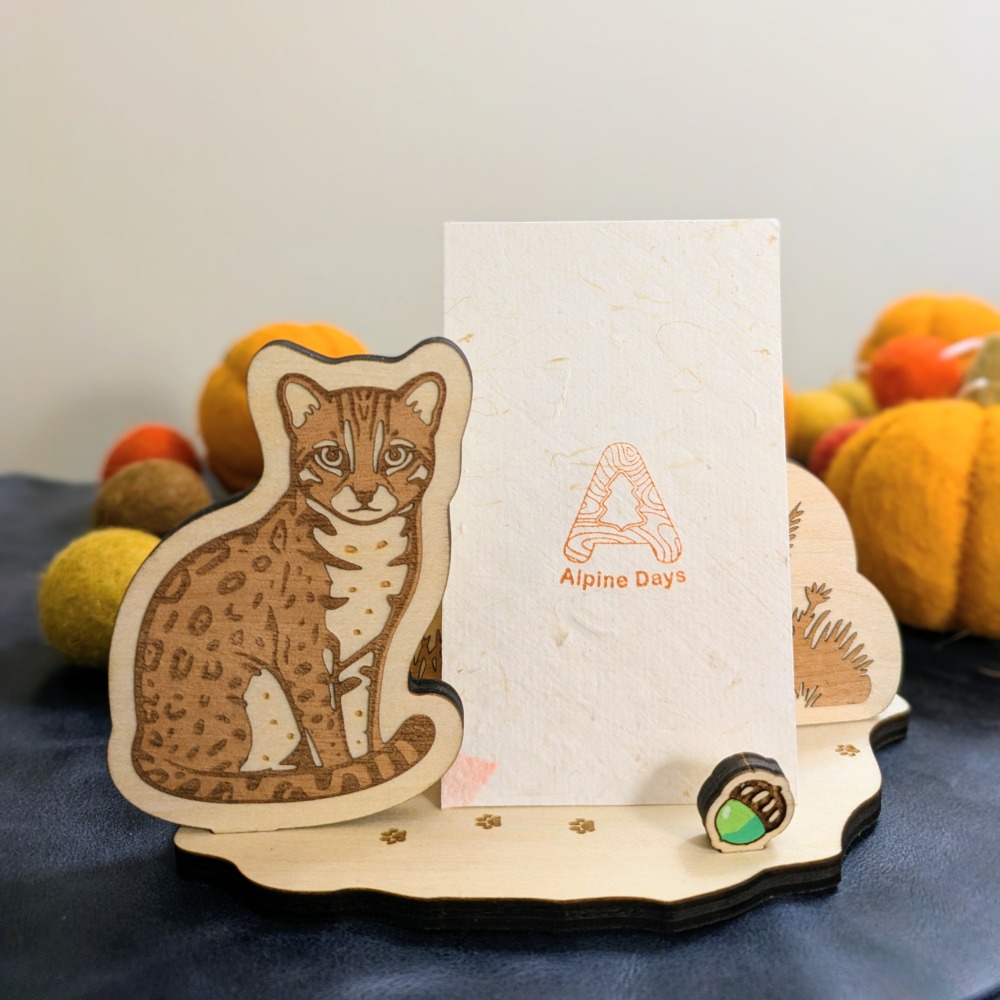 ( Alpine Days原創商品 ) 台灣石虎 名片座 名片架 展示架 相片架-細節圖2