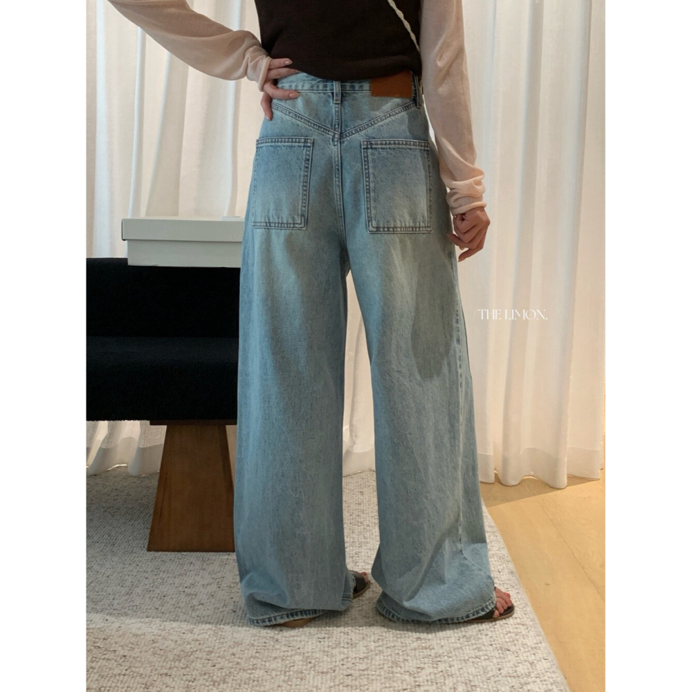 檸檬家百搭直筒牛仔褲👖-細節圖4