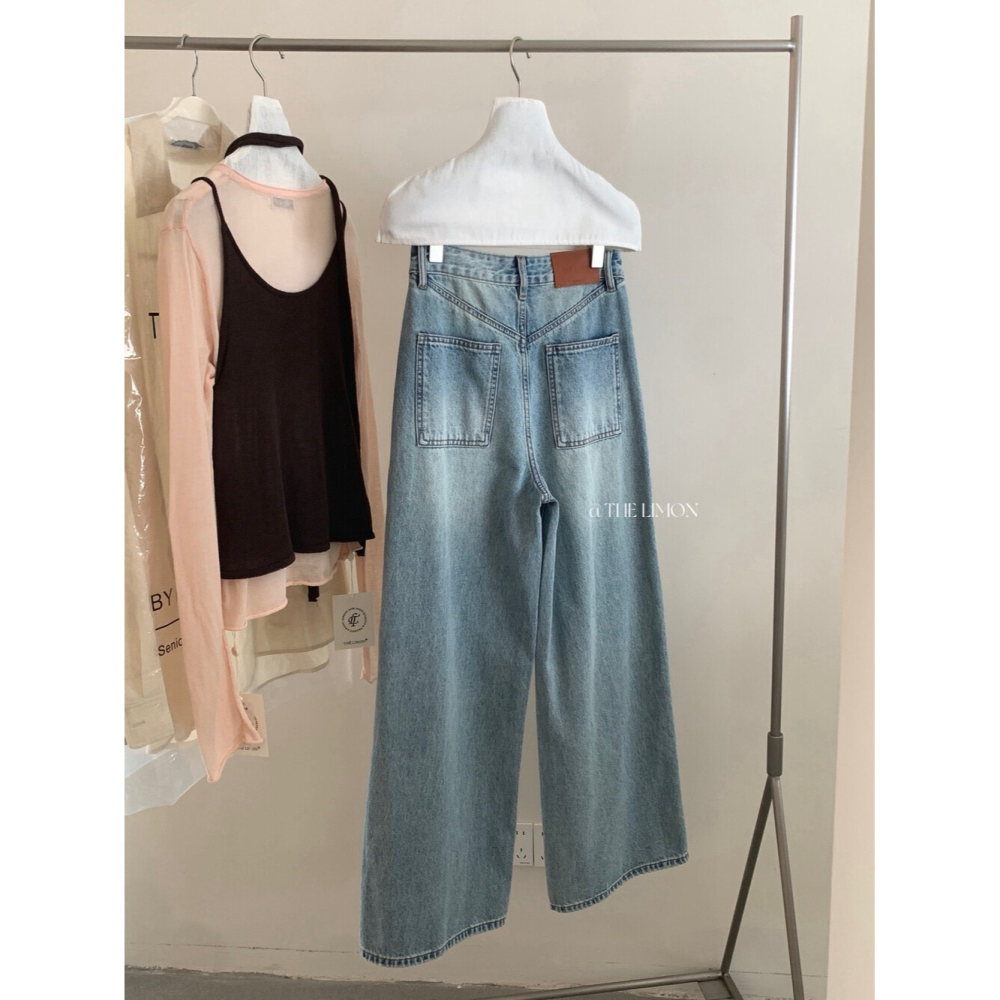 檸檬家百搭直筒牛仔褲👖-細節圖8