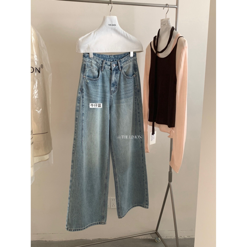 檸檬家百搭直筒牛仔褲👖-細節圖9