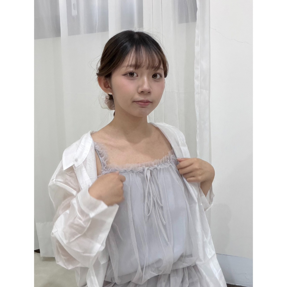 氣質蝴蝶結紗裙吊帶連身裙👗-細節圖4