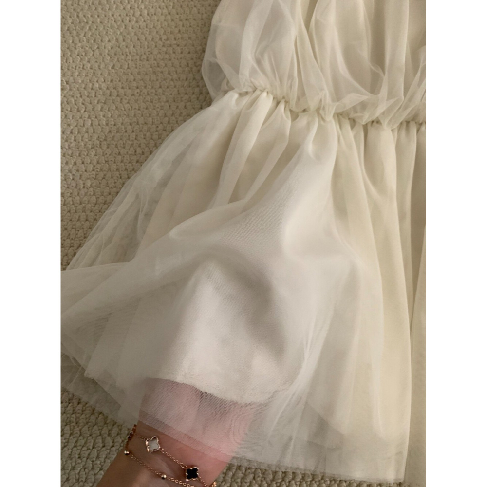 氣質蝴蝶結紗裙吊帶連身裙👗-細節圖6