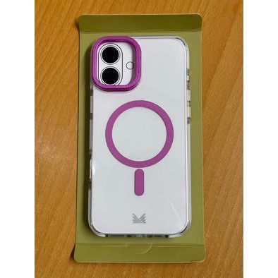 MONOCOZZI iPhone 16 Plus 磁吸金屬鏡頭支架防摔保護殼（桃紅色）-細節圖4
