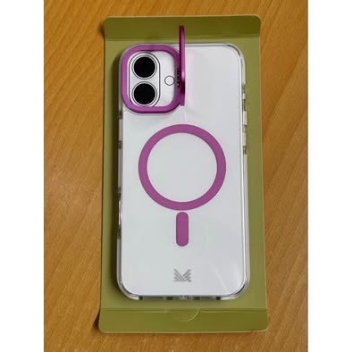 MONOCOZZI iPhone 16 Plus 磁吸金屬鏡頭支架防摔保護殼（桃紅色）-細節圖5