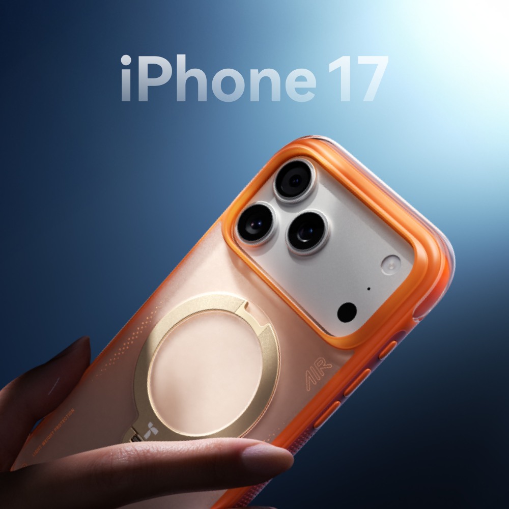 圖拉斯 Ostand Spin Air Magnetic 相機按鍵旋轉支架氣囊防摔手機殼 iPhone 17 Pro 橘-細節圖4