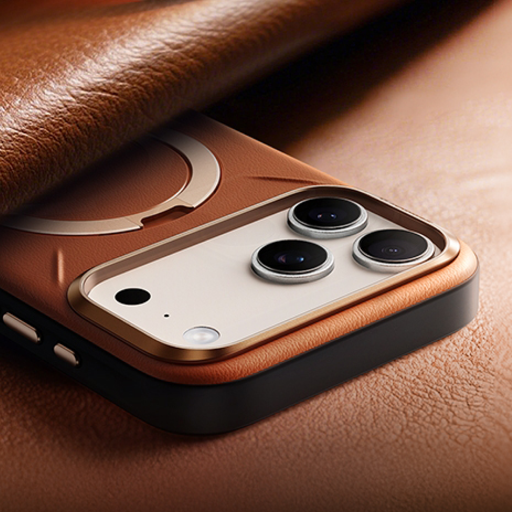 圖拉斯 Ostand Spin VegSkin Magnetic 相機按鍵旋轉支架皮革防摔手機殼 iPhone 17 P-細節圖5