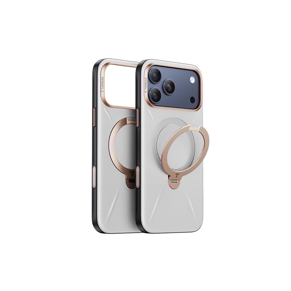 TORRAS 圖拉斯支點殼 Q3Soft 新款皮革 iPhone 17 Pro 俐落灰-細節圖3