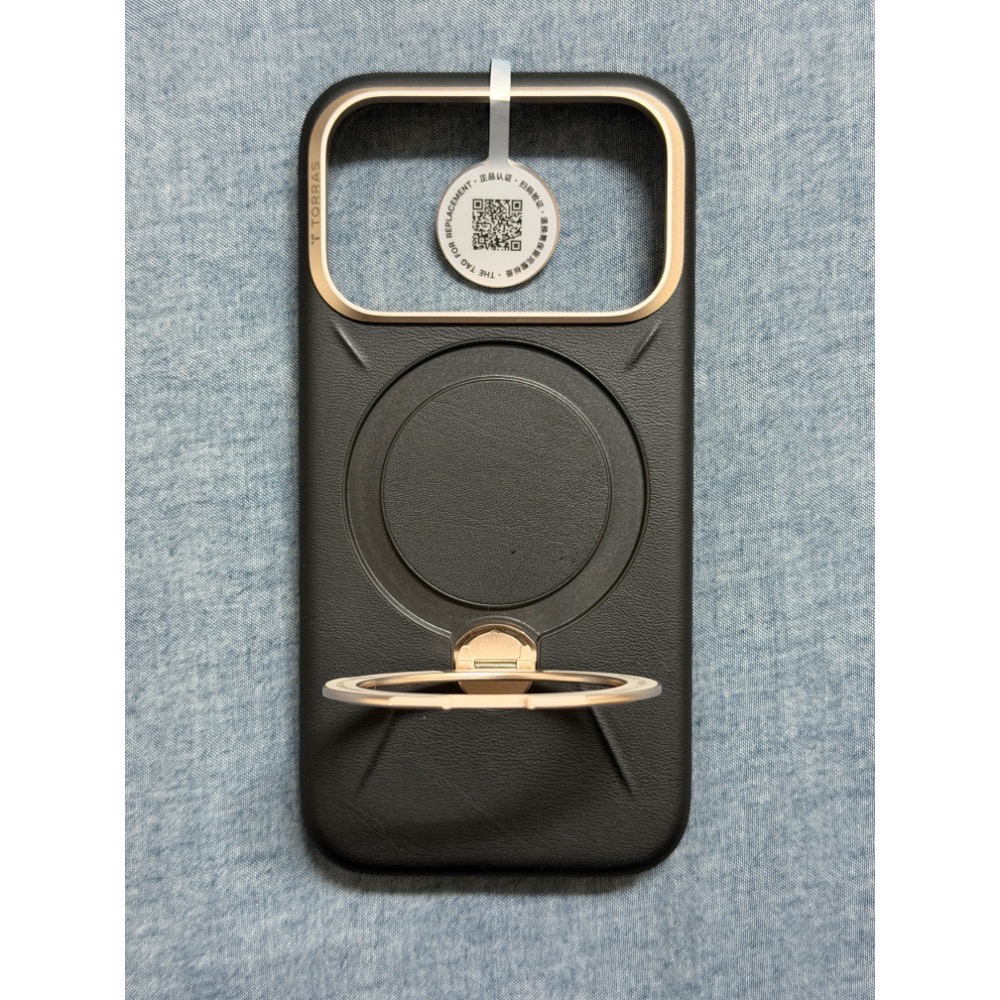 TORRAS 圖拉斯支點殼 Q3Soft 新款皮革 iPhone 17 Pro 率性黑-細節圖5