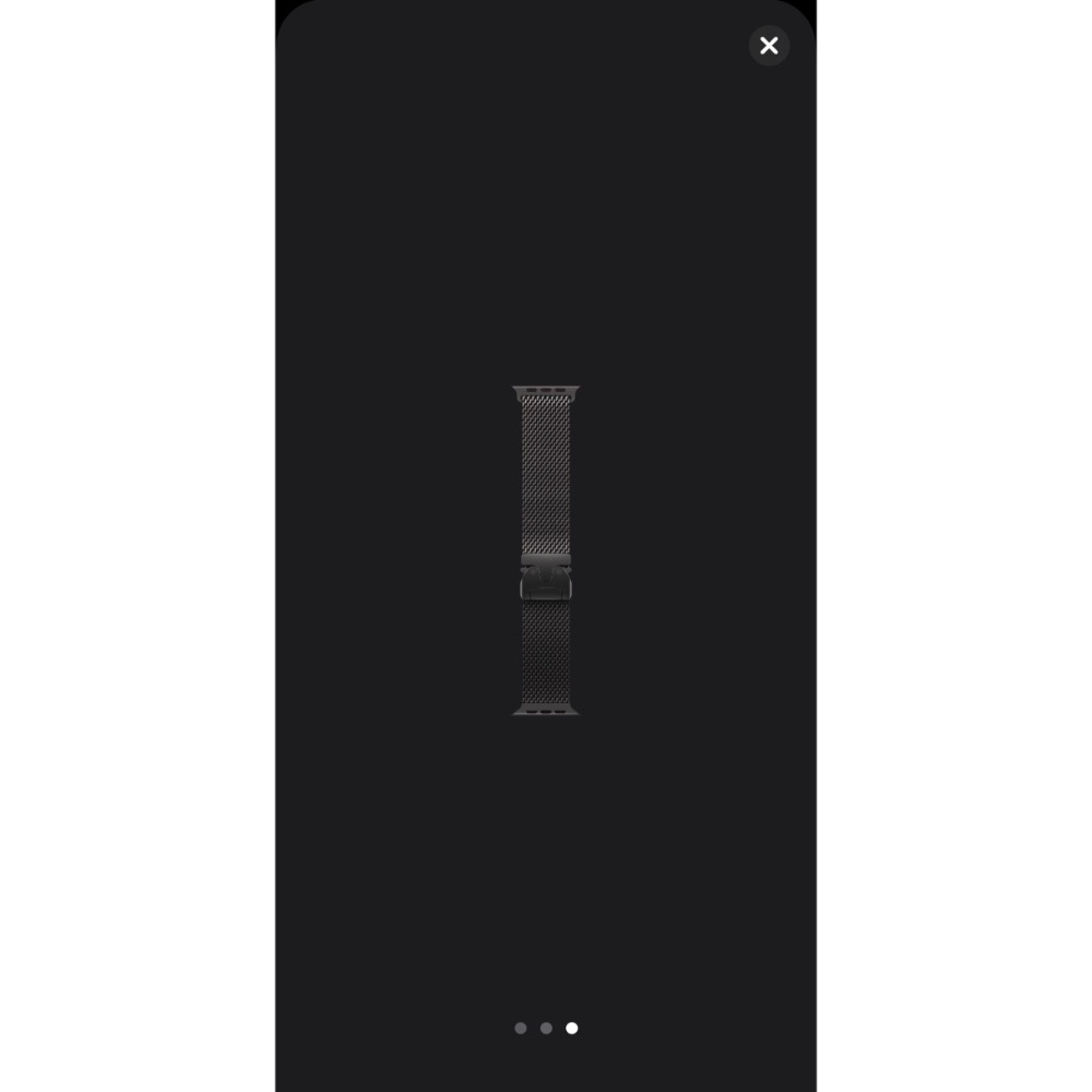 Apple Watch Ultra 3 黑色鈦金屬錶殼+黑色鈦金屬米蘭式錶環（L） 保固中 幾乎全新 電池100%-細節圖3