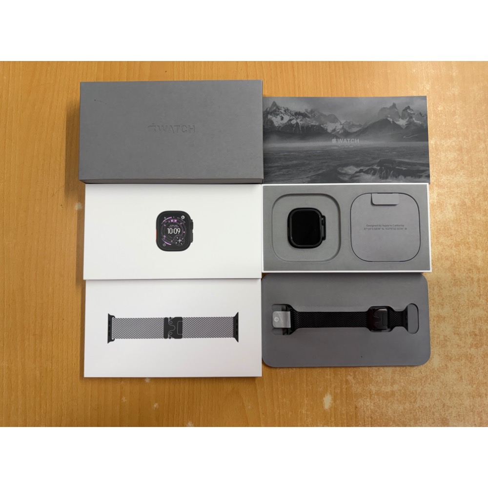 Apple Watch Ultra 3 黑色鈦金屬錶殼+黑色鈦金屬米蘭式錶環（L） 保固中 幾乎全新 電池100%-細節圖6