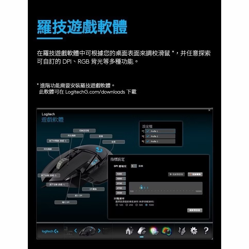Logitech 羅技 G502 HERO 電競滑鼠-細節圖8