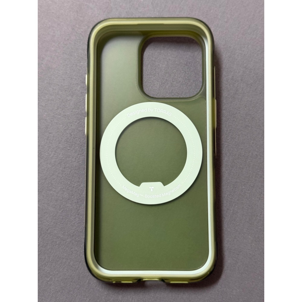 TORRAS 圖拉斯O3Air 氣囊支點殼 適用iPhone 15 Pro 森野綠-細節圖3