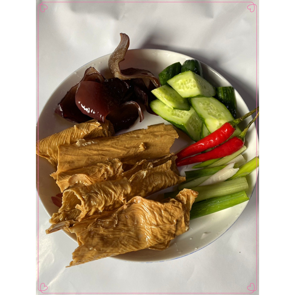 ((腐皮)) 福利品~福竹 豆皮 非油炸 非基改 燉 魯 炒 都適宜  100%台灣工廠製造 可純素料理-細節圖2