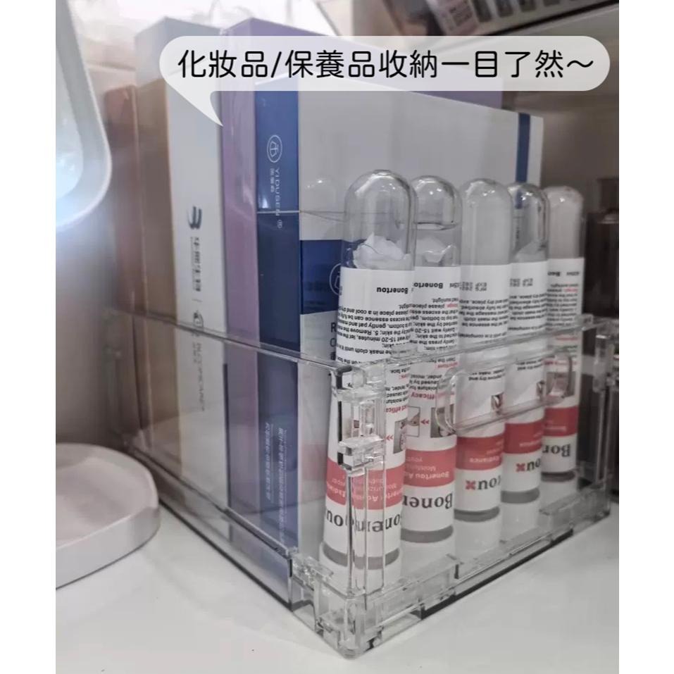 𝑯𝒖＇𝒔＞現貨｜透明極簡風🤍 可摺疊收納筐 桌上收納 收納籃 摺疊收納箱 雜物 小物 置物盒-細節圖3