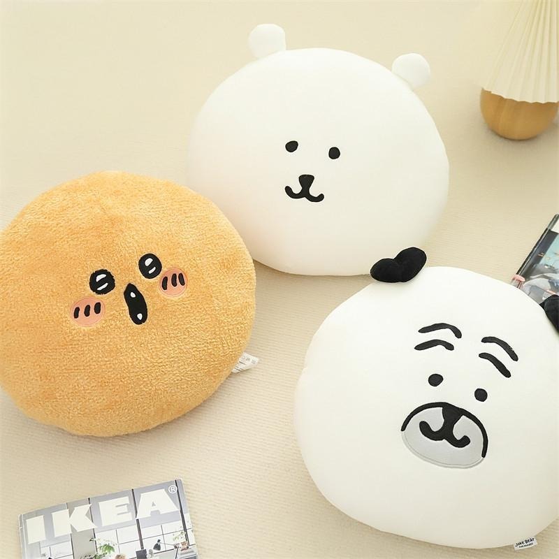 𝑯𝒖＇𝒔＞現貨｜自嘲熊的朋友們 大頭抱枕 靠枕 nagano Joke Bear 八哥 居家 辦公室用品-細節圖4