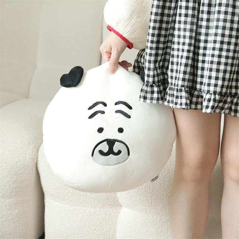 𝑯𝒖＇𝒔＞現貨｜自嘲熊的朋友們 大頭抱枕 靠枕 nagano Joke Bear 八哥 居家 辦公室用品-細節圖6
