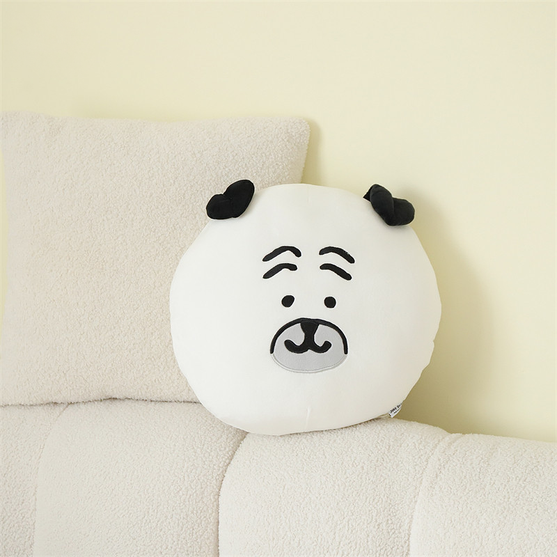 𝑯𝒖＇𝒔＞現貨｜自嘲熊的朋友們 大頭抱枕 靠枕 nagano Joke Bear 八哥 居家 辦公室用品-規格圖6