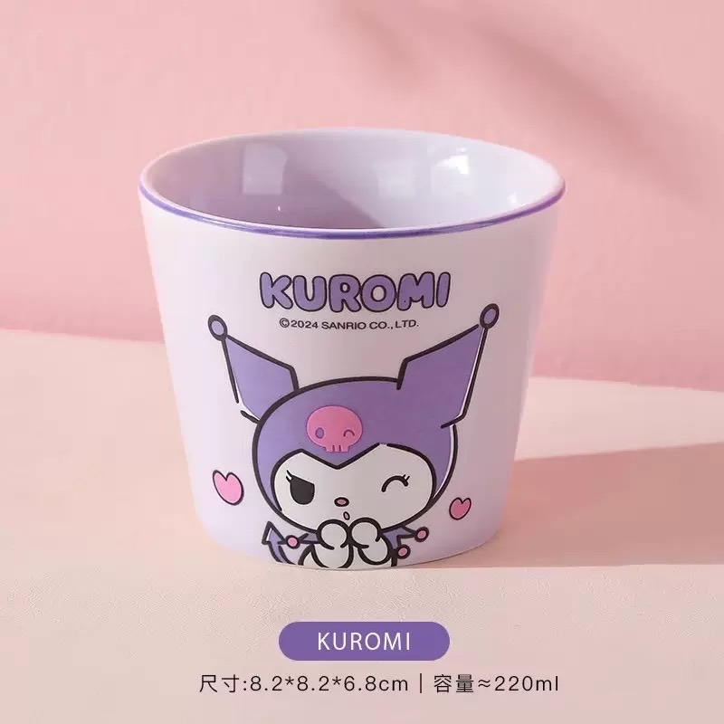 𝑯𝒖＇𝒔＞現貨｜三麗鷗正版陶瓷茶杯 kitty 美樂蒂 庫洛米 大耳狗 帕恰狗 漢頓 杯子 小杯 茶杯 儀式感-規格圖6