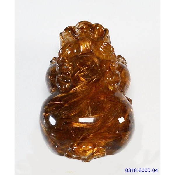 【殿津藏珠】天然稀有極品全滿絲老礦料精雕咖啡鈦貔貅- 72.74mm / 187.7公克。03273-細節圖4