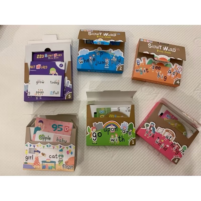 Kidsread Sight Word 5盒+95名詞卡 共6盒-細節圖2