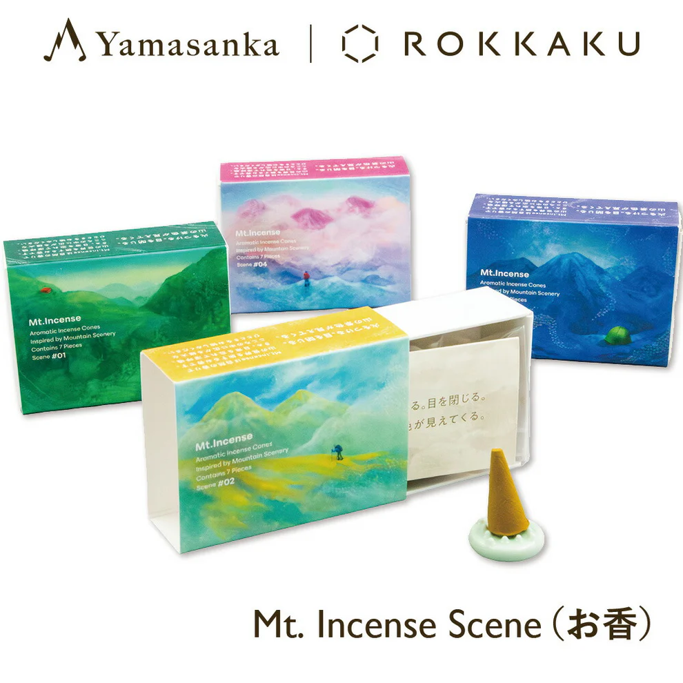 日本 Yamasanka x ROKKAKU 山岳聯名線香 Scene #01 森林的沉靜香氣-細節圖6