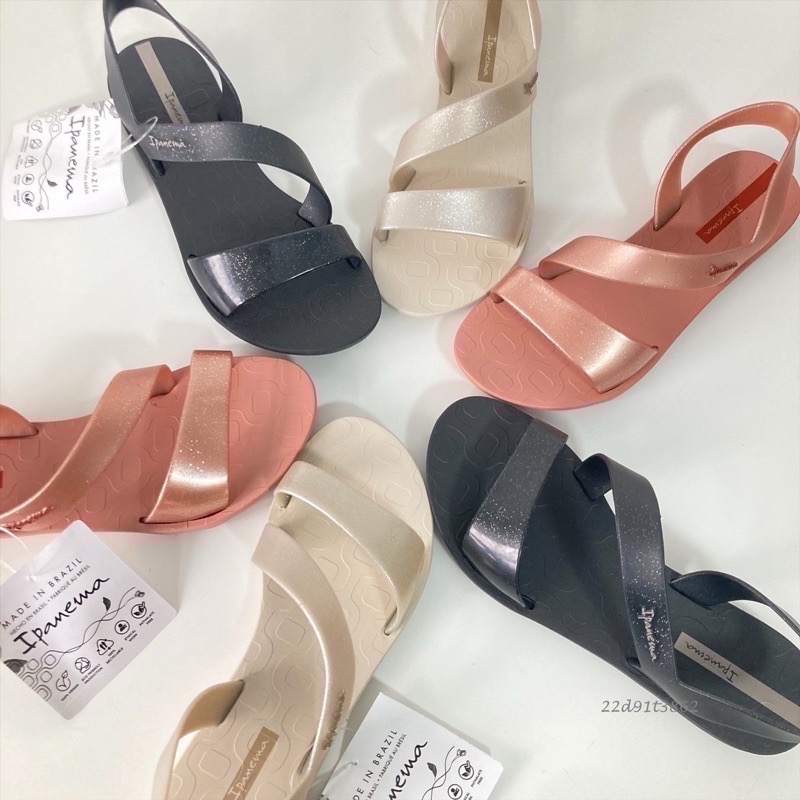 【現貨】IPANEMA VIBE 女生 Women 涼鞋 巴西 仿舊刷色 大理石紋 / 珠光 環繞繫帶 零著感 一字涼鞋-細節圖10