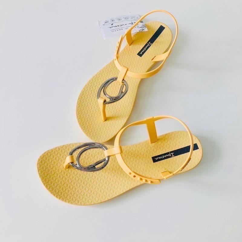 【現貨】IPANEMA CLASS SPAKLE CHARM 女生 WOMEN 亮彩金屬 浪漫雙環 T字 夾腳涼鞋-細節圖3