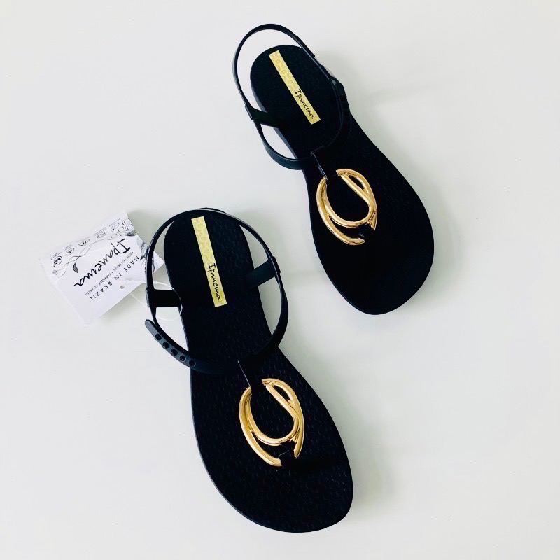 【現貨】IPANEMA CLASS SPAKLE CHARM 女生 WOMEN 亮彩金屬 浪漫雙環 T字 夾腳涼鞋-細節圖4