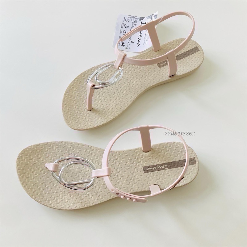 【現貨】IPANEMA CLASS SPAKLE CHARM 女生 WOMEN 亮彩金屬 浪漫雙環 T字 夾腳涼鞋-細節圖6