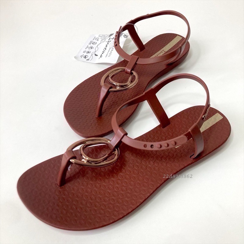 【現貨】IPANEMA CLASS SPAKLE CHARM 女生 WOMEN 亮彩金屬 浪漫雙環 T字 夾腳涼鞋-細節圖7