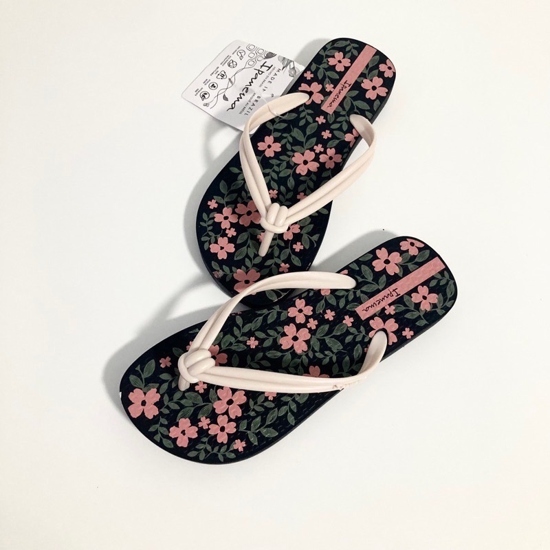 【現貨】IPANEMA ELO PRINT 女生 拖鞋 巴西小日本 扭結設計 植物花卉印花 夾腳拖鞋-細節圖5