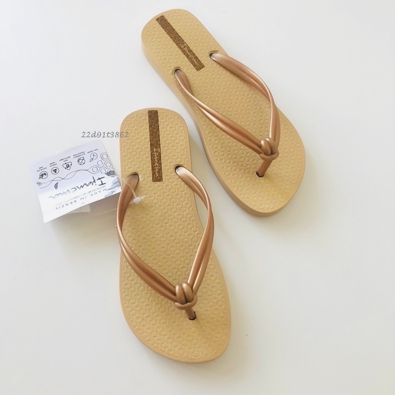 【現貨】IPANEMA ELO CHIC 女生 Women 小日本 扭結設計 鞋面噴砂 人字夾腳拖鞋-細節圖5