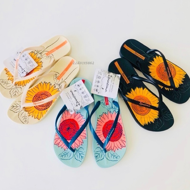 【現貨】IPANEMA TEMAS XII FE 女生 Women M 人體工學 玫瑰 太陽花系列 人字夾腳拖鞋-細節圖4