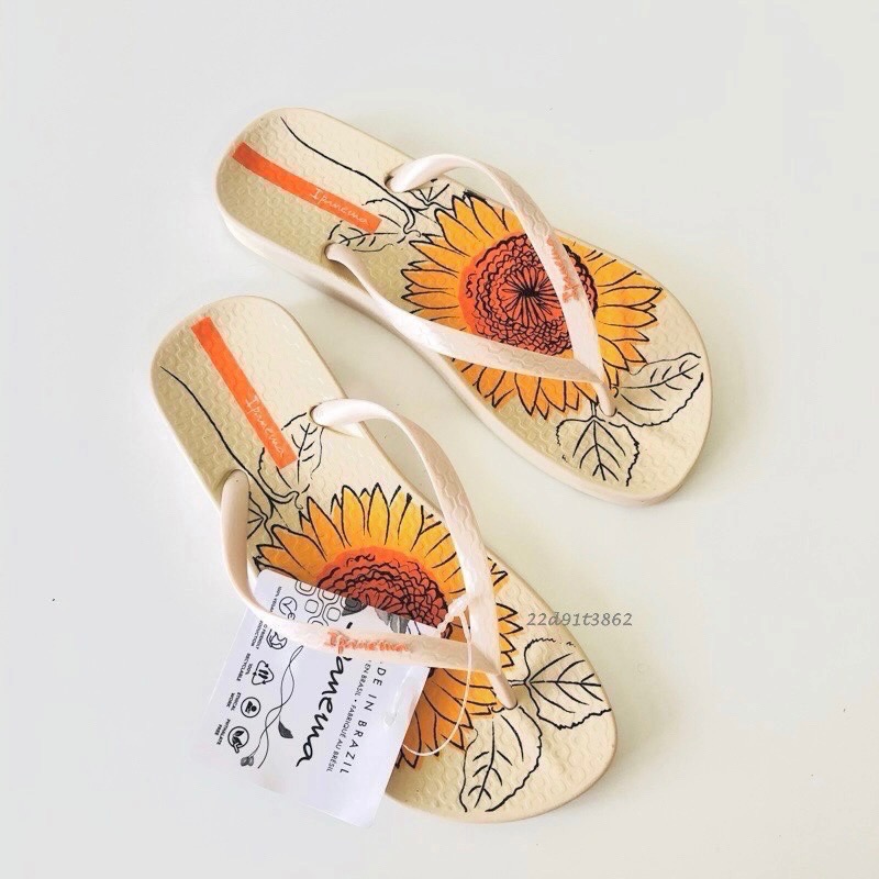 【現貨】IPANEMA TEMAS XII FE 女生 Women M 人體工學 玫瑰 太陽花系列 人字夾腳拖鞋-細節圖7