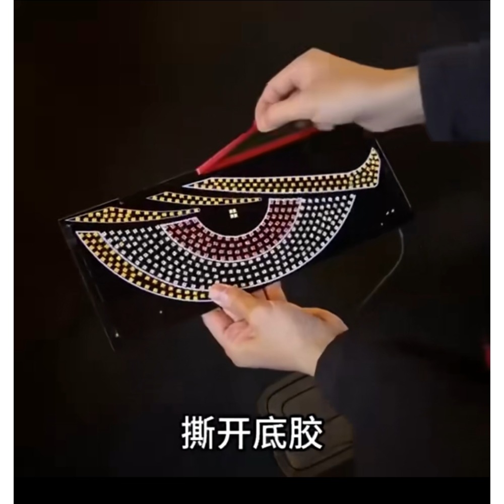 惡魔之眼DIY/11種亮燈模式汽車氛圍燈/USB供電裝飾 燈/車窗/LED燈  【Y1款】-細節圖2