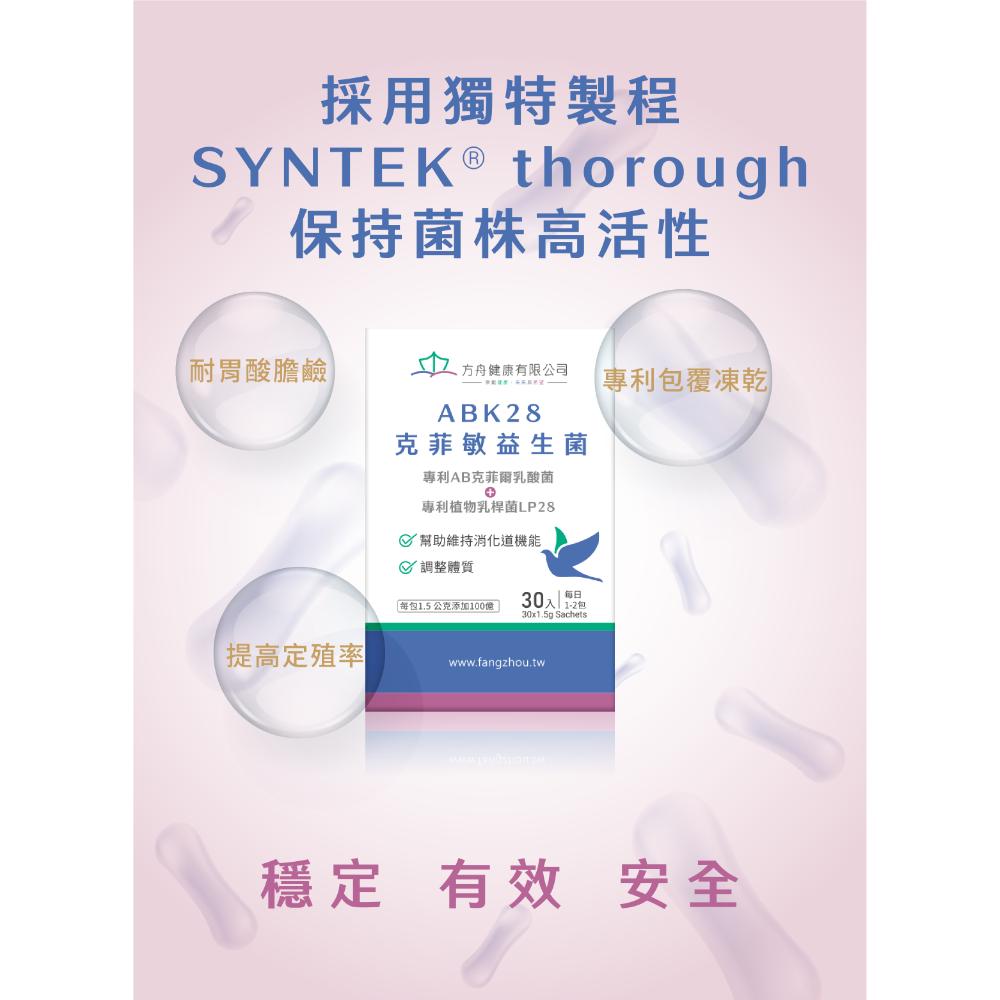 方舟健康-ABK28克菲敏益生菌 100億 AB克菲爾 LP28 AB-kefir ImmuUP-細節圖2