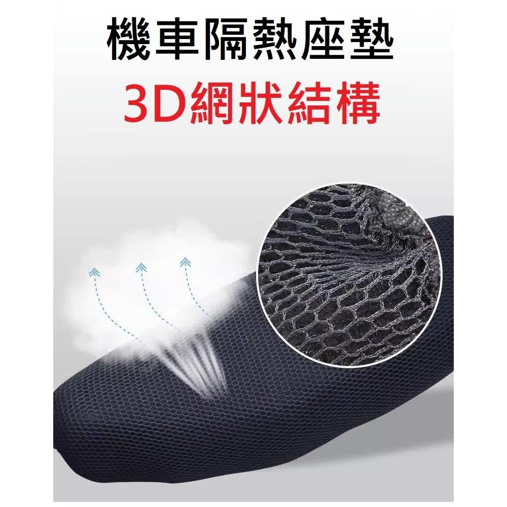 【機車隔熱座墊】3D立體蜂巢式網狀/防熱坐墊 排水透氣防滑-細節圖3