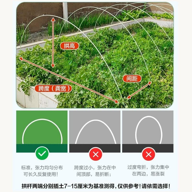 【玻璃纖維桿】可彎曲 FRP 玻璃纖維 棚架棒 簡易網室 隧道式 栽培 迷你溫室 玻璃纖維條 塑鋼條-細節圖4