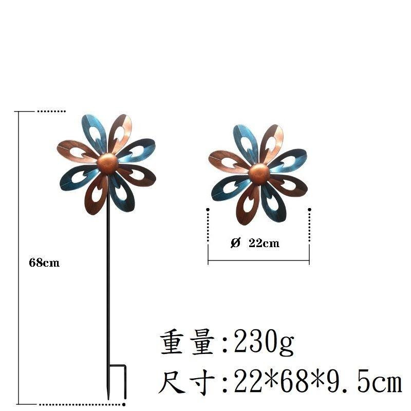 【小型風車】E10~E17 鐵藝 鏤空 裝飾 景觀 風車 鐵製風車-細節圖2