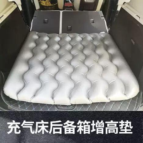 【休旅車充氣床】送枕頭+電動打氣機+收納袋 植絨分體 點菸孔充氣 車用 充氣墊 旅行床 車震床墊-細節圖9