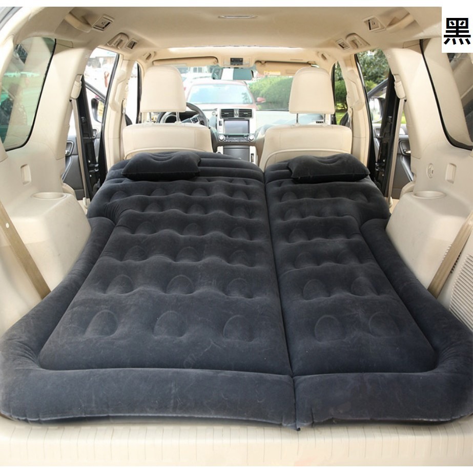 【休旅車充氣床】送枕頭+電動打氣機+收納袋 植絨分體 點菸孔充氣 車用 充氣墊 旅行床 車震床墊-規格圖9