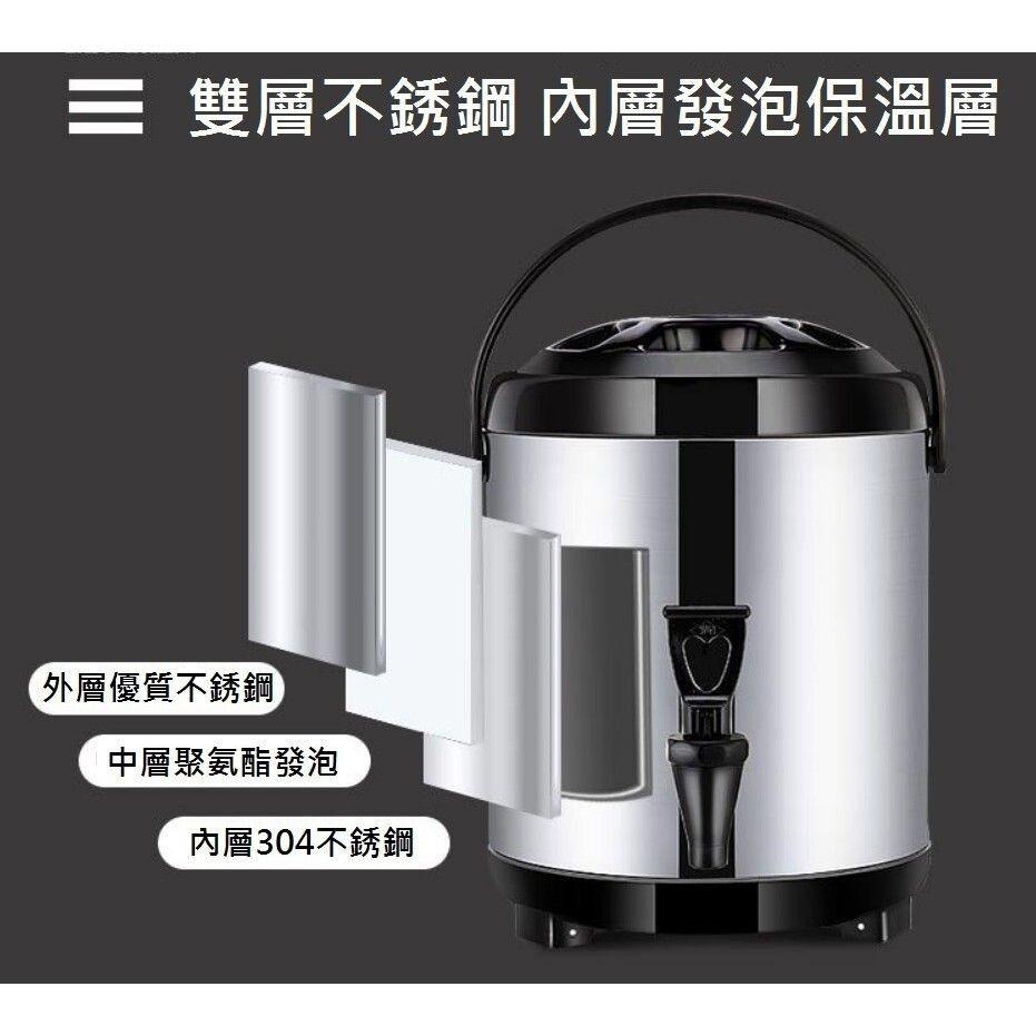 【*保溫茶水桶】304不銹鋼 茶水桶 冰桶 保溫桶 保溫茶桶 保冰桶 保冷桶 手提冷熱 飲料桶 果汁桶 冰筒-細節圖2