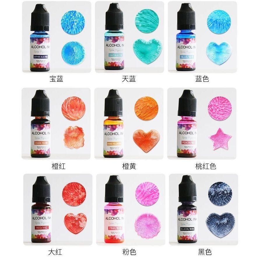 【擴散色精】10ml 24色 暈染色精  3D暈染色精 UV滴膠 水晶滴膠 調色色漿-細節圖5