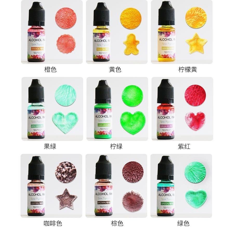 【擴散色精】10ml 24色 暈染色精  3D暈染色精 UV滴膠 水晶滴膠 調色色漿-細節圖6
