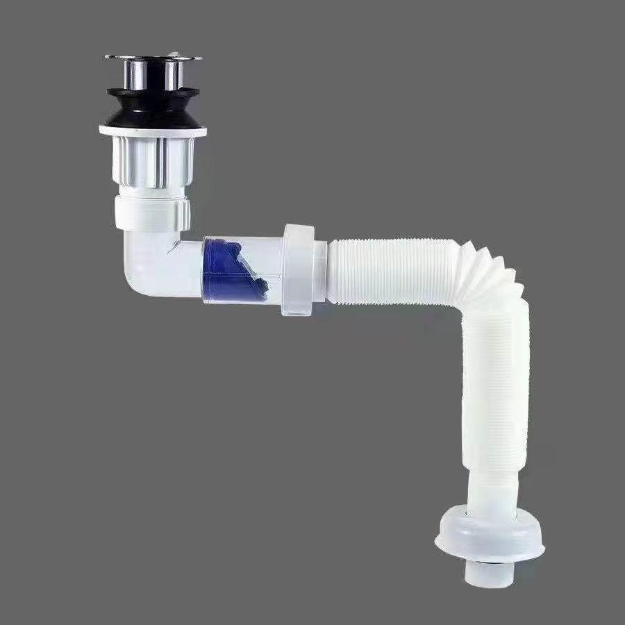【下水器+橫向排水管】下水管 落水管 洗手槽 臉盆 排水器 下水器 排水管-細節圖2