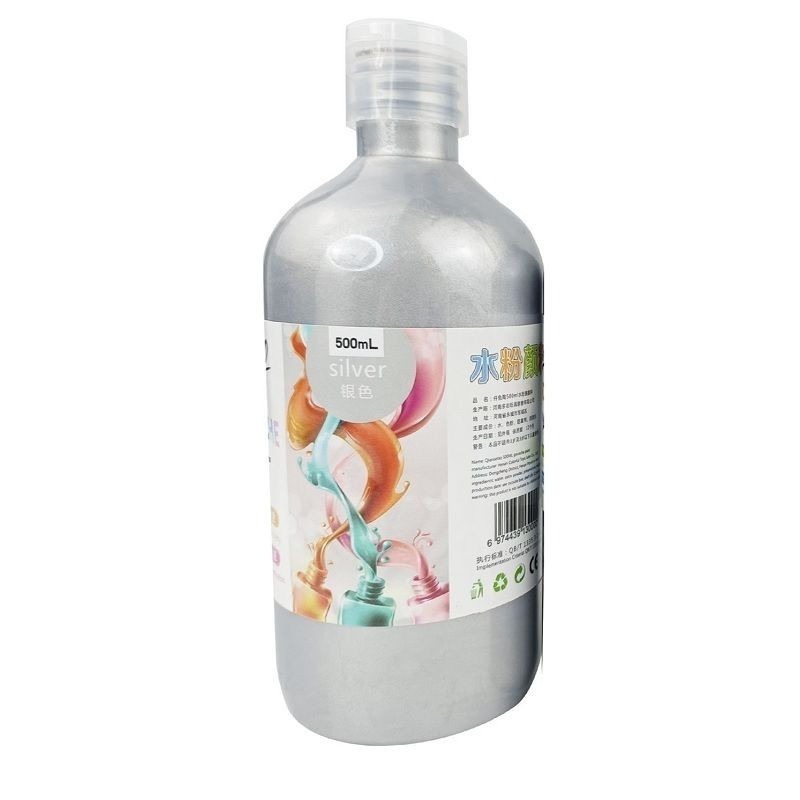 【水粉顏料-500ml】CE認證 無毒 廣告顏料 水粉顏料 水粉 DIY 手工藝 32色 繪畫-規格圖9