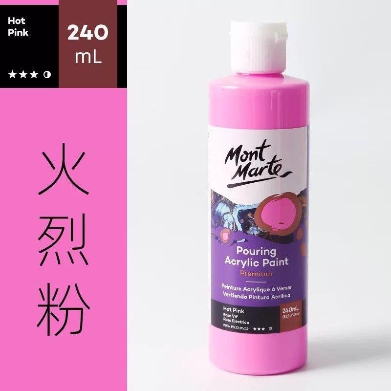 【蒙瑪特流動丙烯顏料-240ml】Mont Marte 蒙馬特 120ml單罐 流動畫 丙烯顏料 壓克力顏料 流體畫-細節圖4