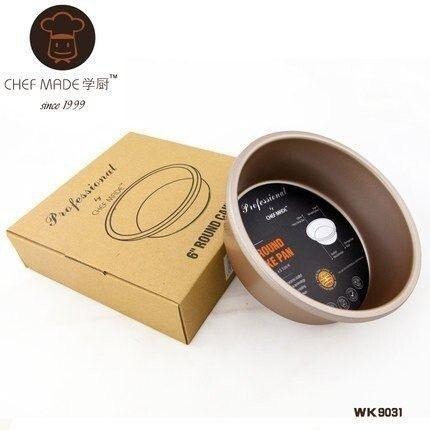 【學廚WK9031-圓形芝士模6寸】麵包模 烘焙用品 圓形固底蛋糕模-細節圖2