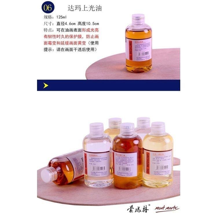 【蒙瑪特油畫助劑】油畫顏料 松節油 亞光劑 調和劑 調和液 稀釋劑 稀釋液 上光油 蒙馬特 亞光油 調色油-細節圖5